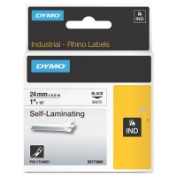 Dymo S0773860 / 1734821 IND Rhino zelflaminerend zwart op wit 24 mm (origineel) 1734821 088730