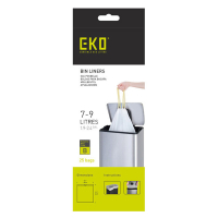 EKO type B vuilniszakken met trekband wit 7-9 liter (25 stuks) SEK00152
