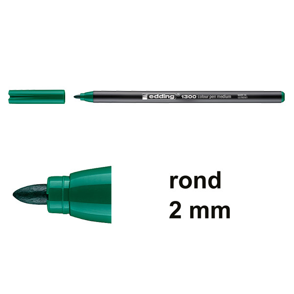 Edding 1300 viltstift groen (2 mm rond) 4-1300004 239003 - 1