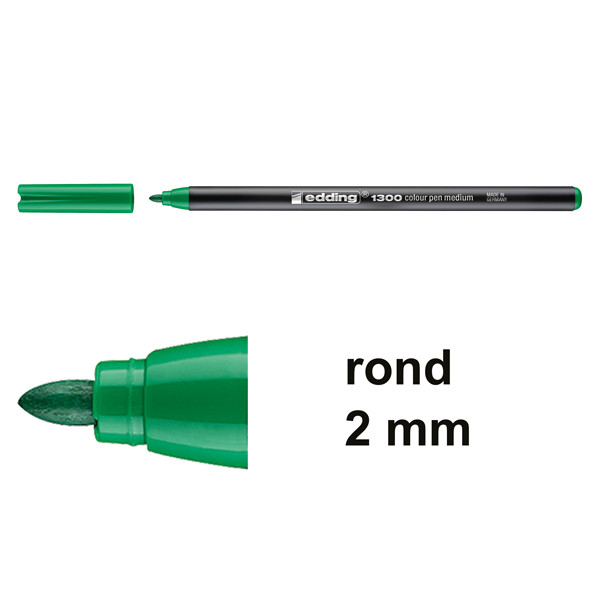 Edding 1300 viltstift vaalgroen (2 mm rond) 4-1300034 239030 - 1