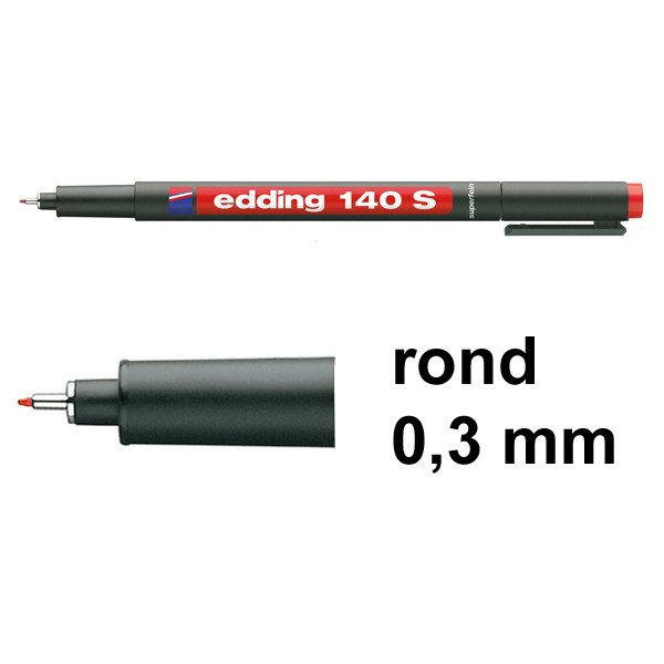Edding 140S permanent marker rood (0,3 mm rond) 4-140002 200672 - 1