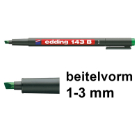 Edding 143B permanent marker groen (1 - 3 mm schuin) 4-143004 200700
