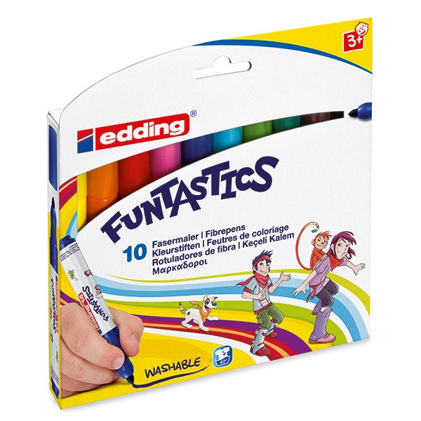 Edding 14 Funtastic viltstiften 10 stuks (3 mm rond) 4-14-10 239268 - 1