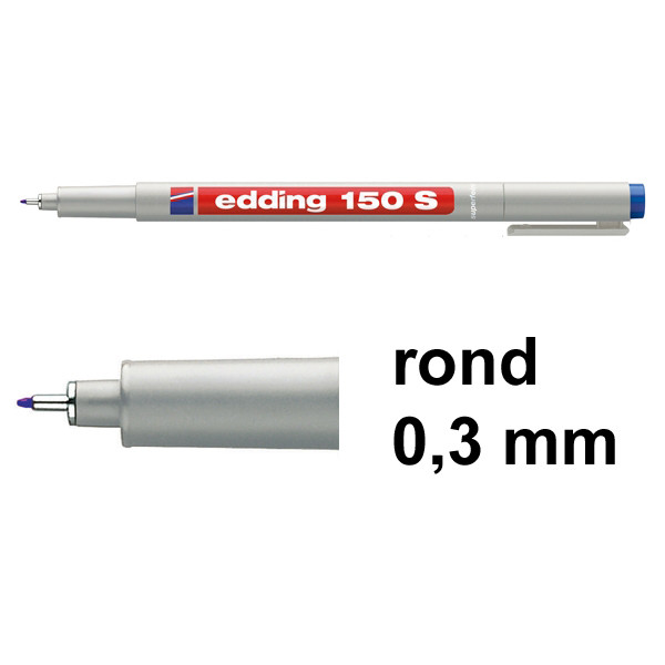 Edding 150S non-permanent marker blauw (0,3 mm rond) 4-150003 200706 - 1