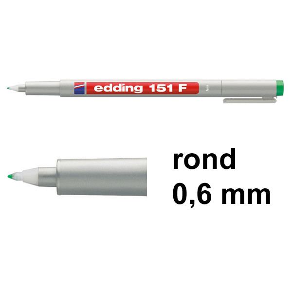Edding 151F non-permanent marker groen (0,6 mm rond) 4-151004 200716 - 1