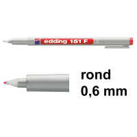 Edding 151F non-permanent marker rood (0,6 mm rond) 4-151002 200712