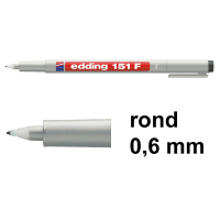 Edding 151F non-permanent marker zwart (0,6 mm rond) 4-151001 200710