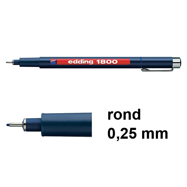 Edding 1800 profipen blauw (0,25 mm) 4-180001003 239227 - 1