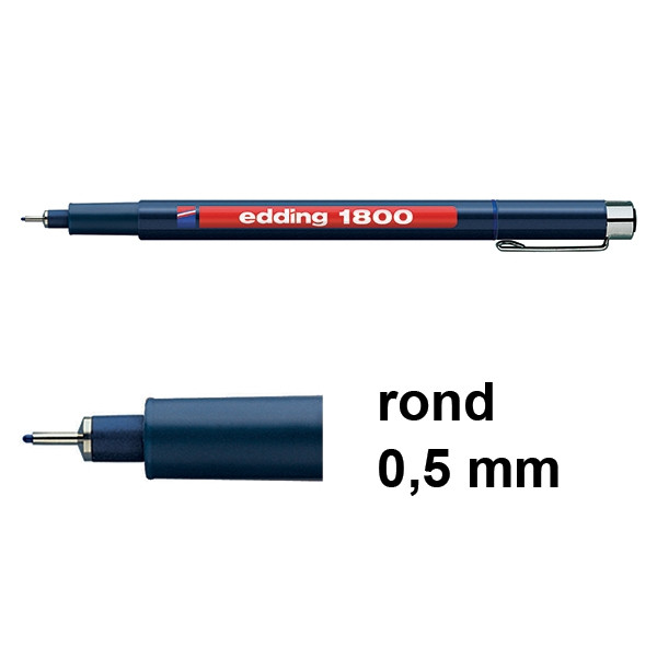 Edding 1800 profipen blauw (0,5 mm) 4-180005003 239235 - 1