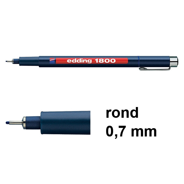 Edding 1800 profipen blauw (0,7 mm) 4-180007003 239239 - 1