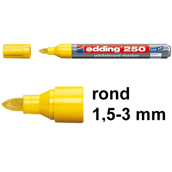 Edding 250 whiteboard marker geel (1,5 - 3 mm rond) 4-250005 200839 - 1