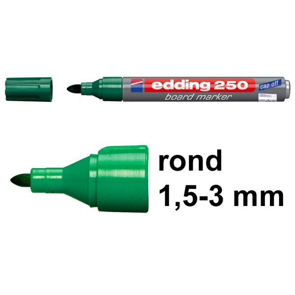 Edding 250 whiteboard marker groen (1,5 - 3 mm rond) 4-250004 200538 - 1