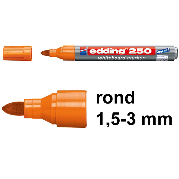 Edding 250 whiteboard marker oranje (1,5 - 3 mm rond) 4-250006 200840 - 1