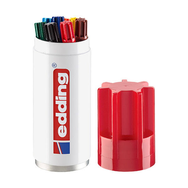Edding 3000 permanent marker assortiment (koker van 8 stuks) 4-3000-8-999 200503 - 1
