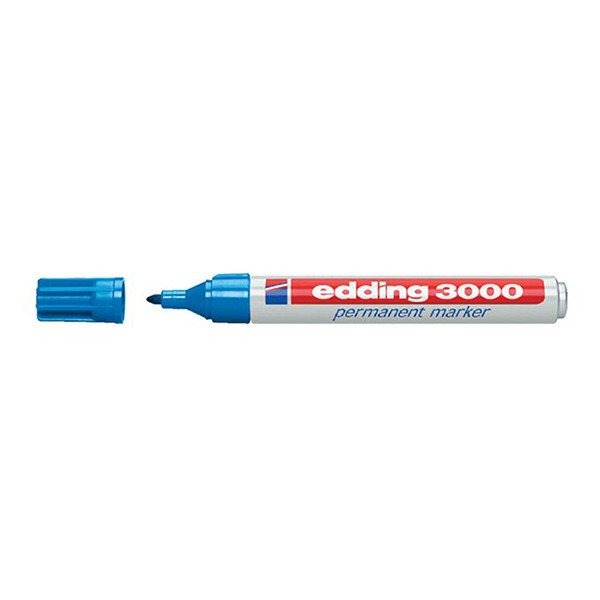 Edding 3000 permanent marker lichtblauw (1,5 - 3 mm rond) 4-3000010 200788 - 1