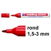Edding 3000 permanent marker rood (1,5 - 3 mm rond)
