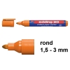 Edding 30 brilliant paper marker oranje (1,5 - 3 mm rond)