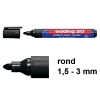 Edding 30 brilliant paper marker zwart (1,5 - 3 mm rond)