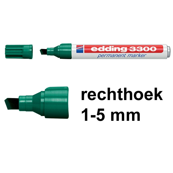 Edding 3300 permanent marker groen (1 - 5 mm schuin) 4-3300004 200817 - 1