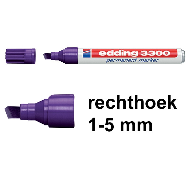 Edding 3300 permanent marker violet (1 - 5 mm schuin) 4-3300008 200821 - 1
