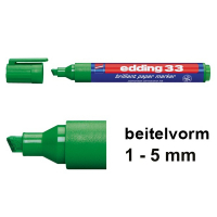 Edding 33 brilliant paper marker groen (1 - 5 mm schuin) 4-33004 239215