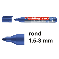 Edding 360 whiteboard marker blauw (1,5 - 3 mm) 4-360003 240536