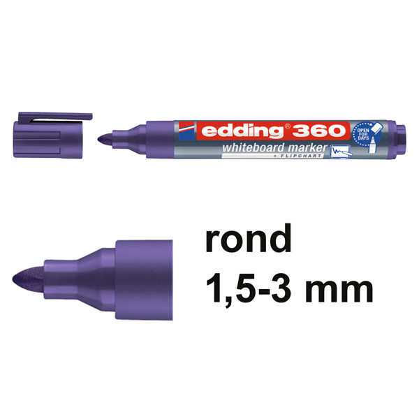 Edding 360 whiteboard marker violet (1,5 - 3 mm) 4-360008 240541 - 1