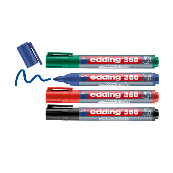 Edding 360 whiteboardmarker assortiment 4 stuks 232631 - 2