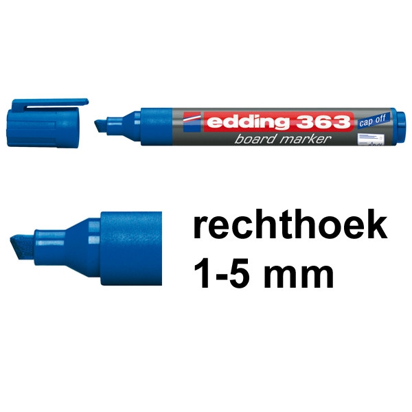 Edding 363 whiteboard marker blauw (1 - 5 mm schuin) 4-363003 200650 - 1