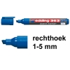 Edding 363 whiteboard marker blauw (1 - 5 mm schuin)