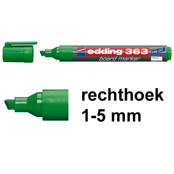 Edding 363 whiteboard marker groen (1 - 5 mm schuin) 4-363004 200652 - 1