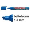 Edding 383 flipchart marker blauw (1 - 5 mm schuin)