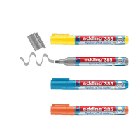 Edding 385 flipchart effect marker multipack assorti (1,5 - 5 mm penseelpunt) 200997
