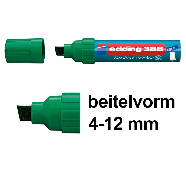 Edding 388 flipchart marker groen (4 - 12 mm schuin) 200949 - 1