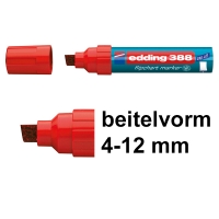 Edding 388 flipchart marker rood (4 - 12 mm schuin) 4-388002 200947