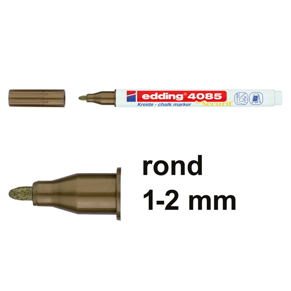 Edding 4085 krijtstift koper (1 - 2 mm rond) 4-4085055 240100 - 1