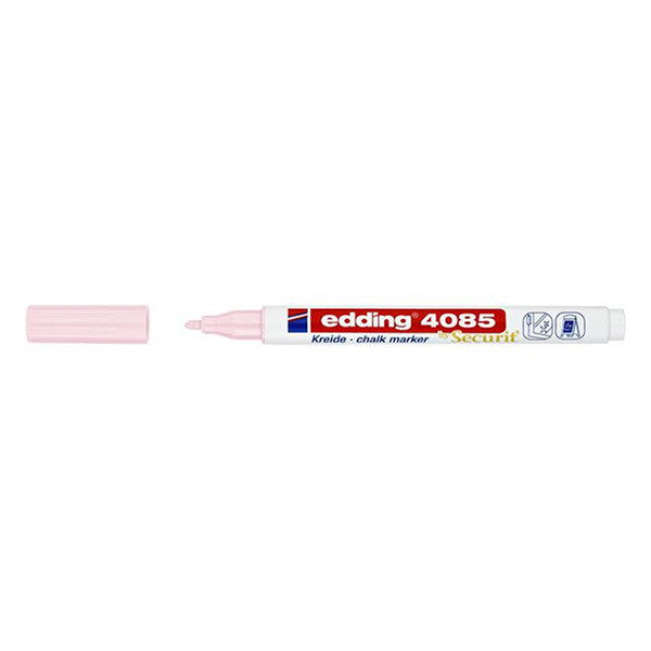 Edding 4085 krijtstift pastelroze (1 - 2 mm rond) 4-4085138 240112 - 1