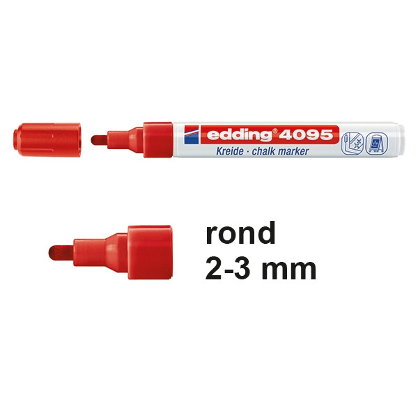 Edding 4095 krijtstift rood 4-4095002 200898 - 1