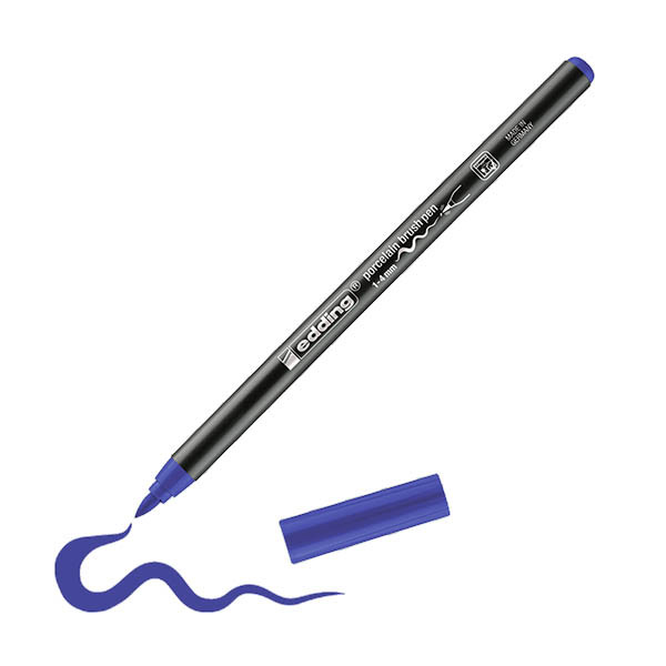 Edding 4200 porselein-penseelstift blauw (1 - 4 mm penseelpunt) 239287 - 1