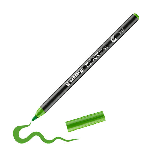 Edding 4200 porselein-penseelstift lichtgroen (1 - 4 mm penseelpunt) 239295 - 1