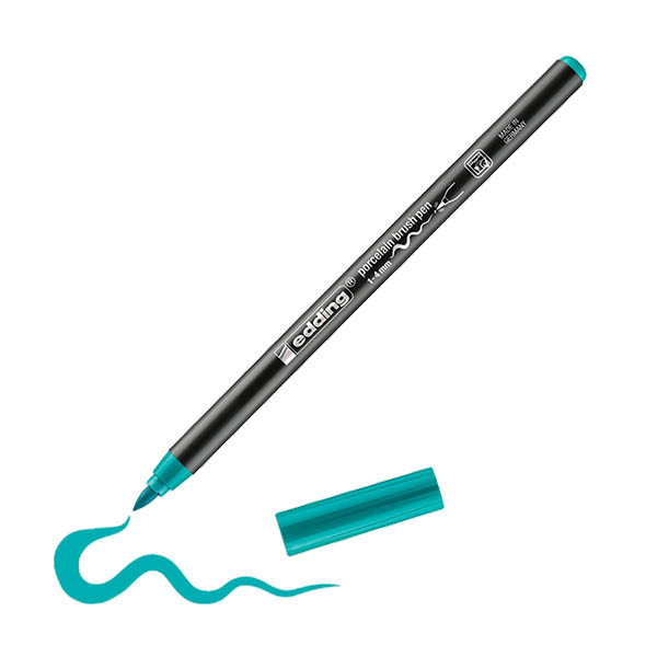 Edding 4200 porselein-penseelstift turquoise (1 - 4 mm penseelpunt) 239296 - 1