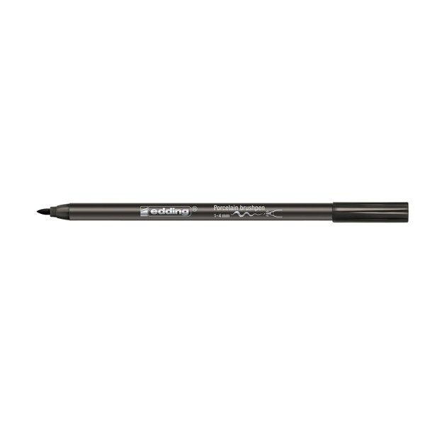 Edding 4200 porselein-penseelstift zwart 4-4200001 239285 - 1