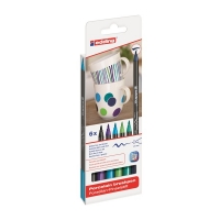 Edding 4200 porselein-penseelstiften koele kleuren 6 stuks 4-4200-6099 239302