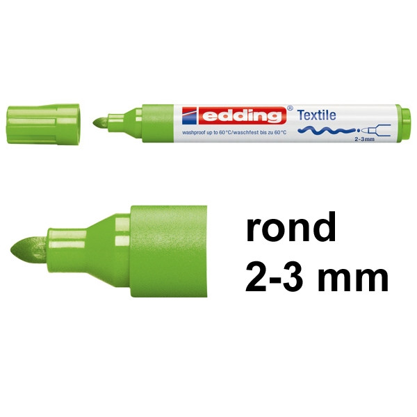 Edding 4500 textielmarker lichtgroen (2 - 3 mm rond) 1047011 200738 - 1