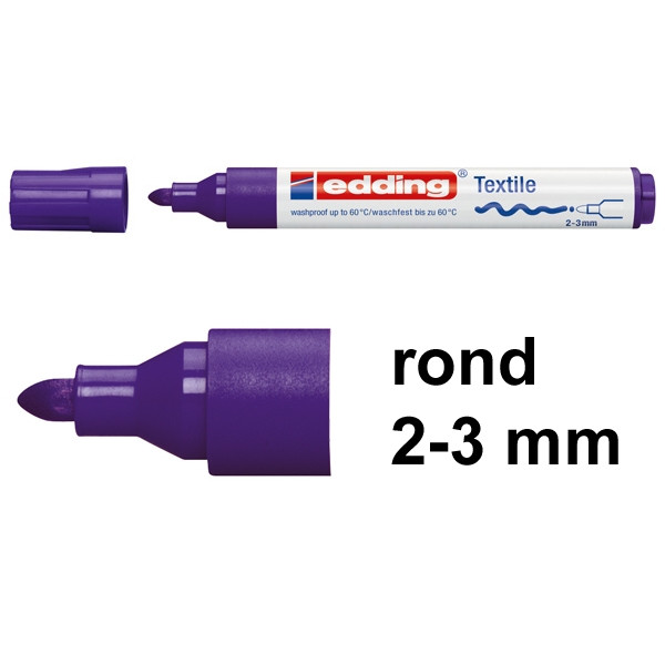 Edding 4500 textielmarker violet (2 - 3 mm rond) 1047008 200732 - 1