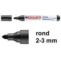 Edding 4500 textielmarker zwart (2 - 3 mm rond) 1086001 200718