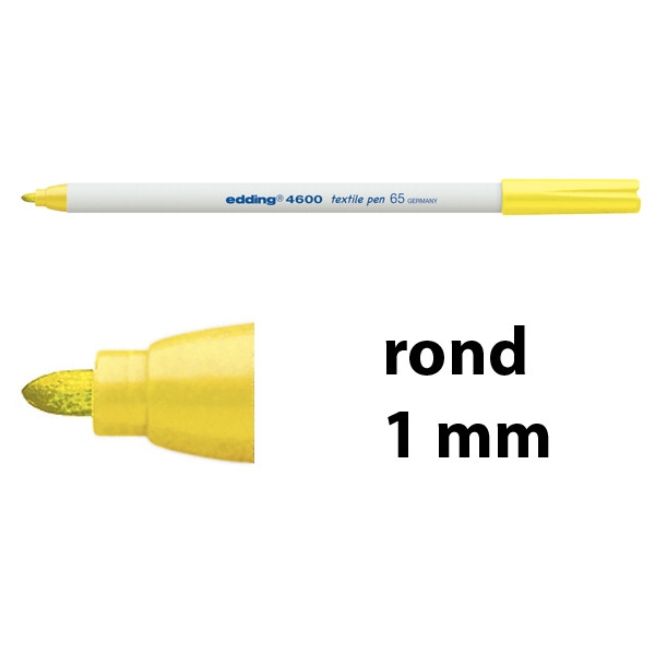 Edding 4600 textielmarker fluogeel (1 mm rond) 4-4600065 200912 - 1