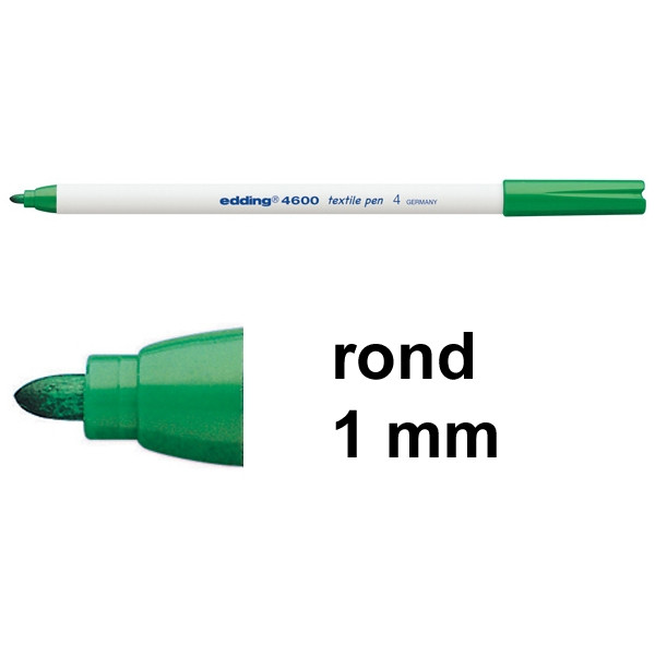 Edding 4600 textielmarker groen (1 mm rond) 4-4600004 200756 - 1