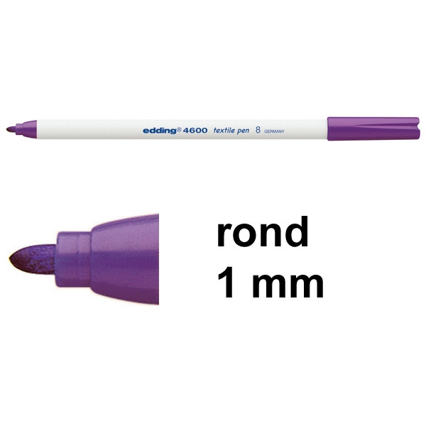 Edding 4600 textielmarker violet (1 mm rond) 4-4600008 200764 - 1