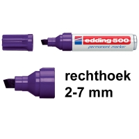 Edding 500 permanent marker paars (2 - 7 mm schuin) 4-500008 200808